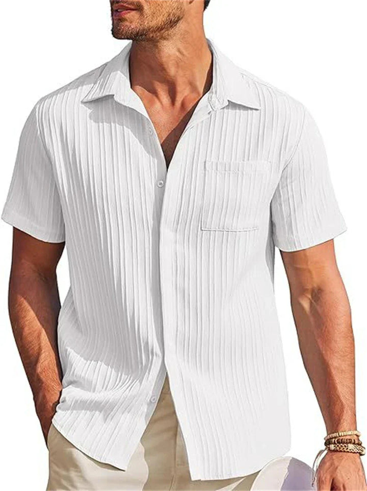 Light Linen Shirt for Men – Breathable & Relaxed Fit – Jonas-White-S-The Livary