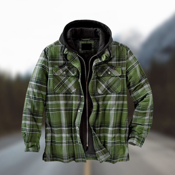 Stylish and Warm Winter Jacket - Evan-Green-S-The Livary