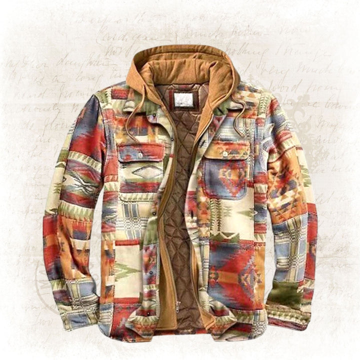 Stylish and Warm Winter Jacket - Evan-Vintage pattern-S-The Livary