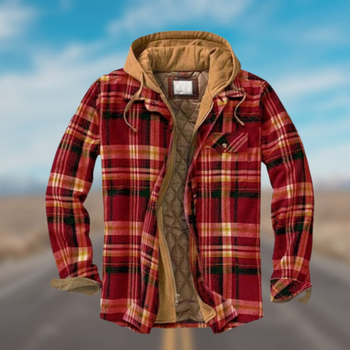Stylish and Warm Winter Jacket - Evan-Red-S-The Livary