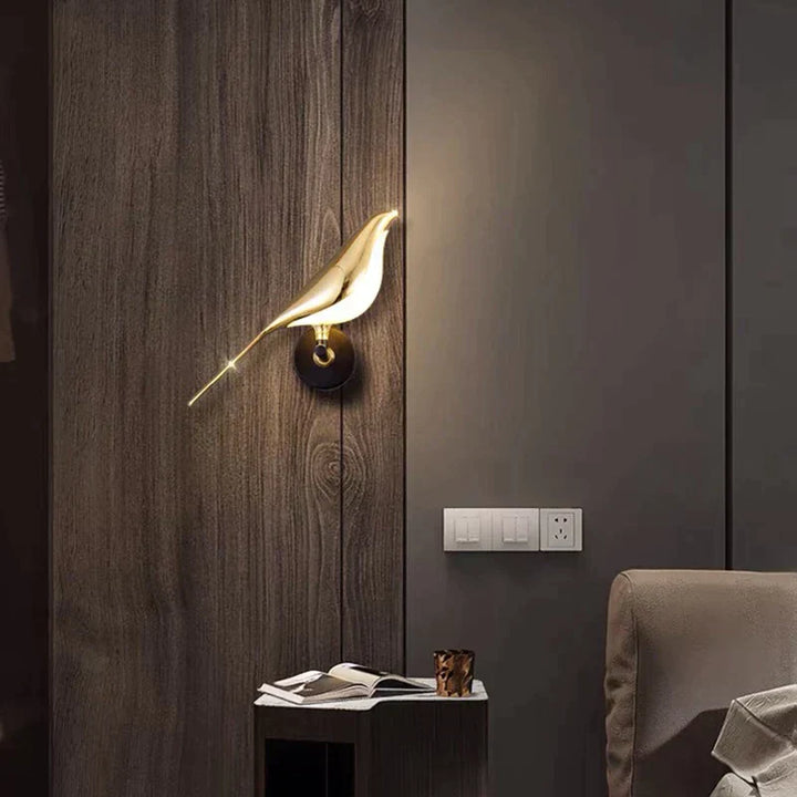 AA OUT OF STOCK Modern Birds Wall Lamp - AviaryGlow-1 Bird Wall Lamp-The Livary