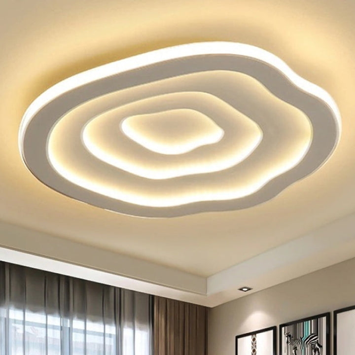 Ceiling Acrylic Lamp with Warm & White LED Light - Auralis-Warm-40 cm-The Livary