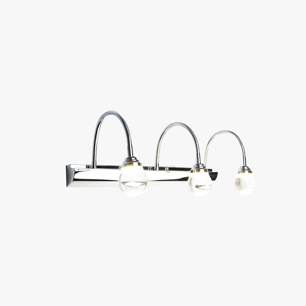 Curved LED Wall Lamp – Arcus-2 lamps-White Light-40cm-The Livary