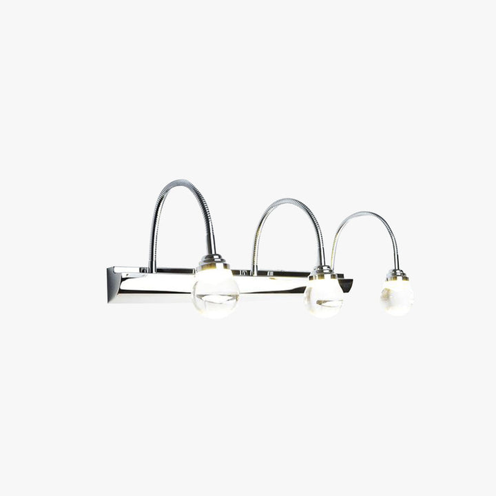 Curved LED Wall Lamp – Arcus-2 lamps-White Light-40cm-The Livary