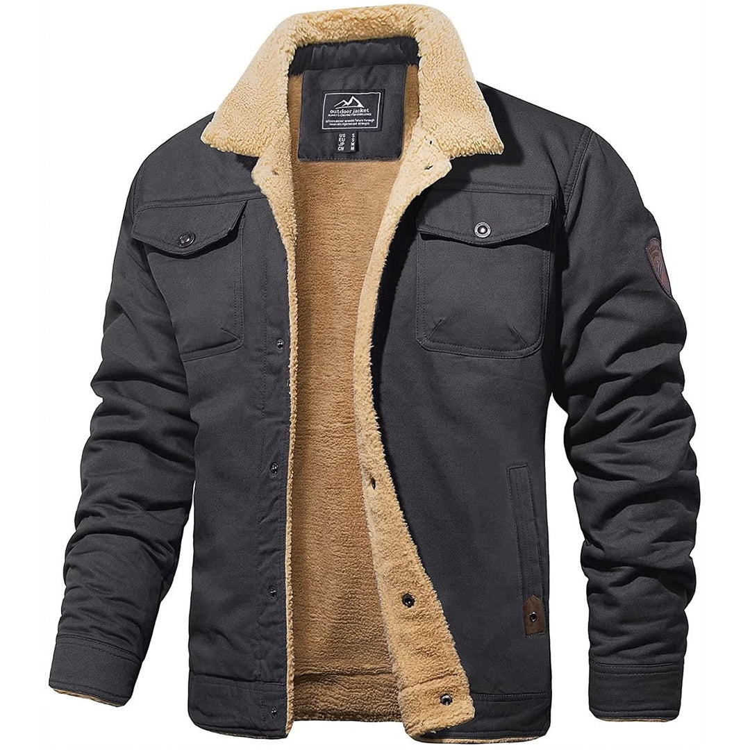 DEAVON - Timeless Bomber Jacket for Men-Dark grey-S-The Livary