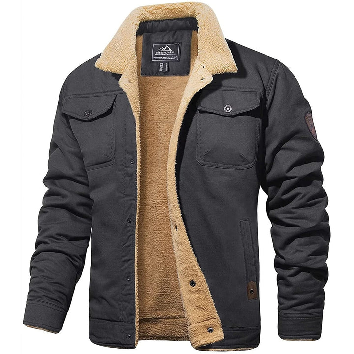 DEAVON - Timeless Bomber Jacket for Men-Dark grey-S-The Livary