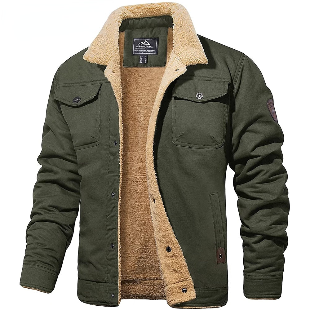 DEAVON - Timeless Bomber Jacket for Men-Olive green-S-The Livary