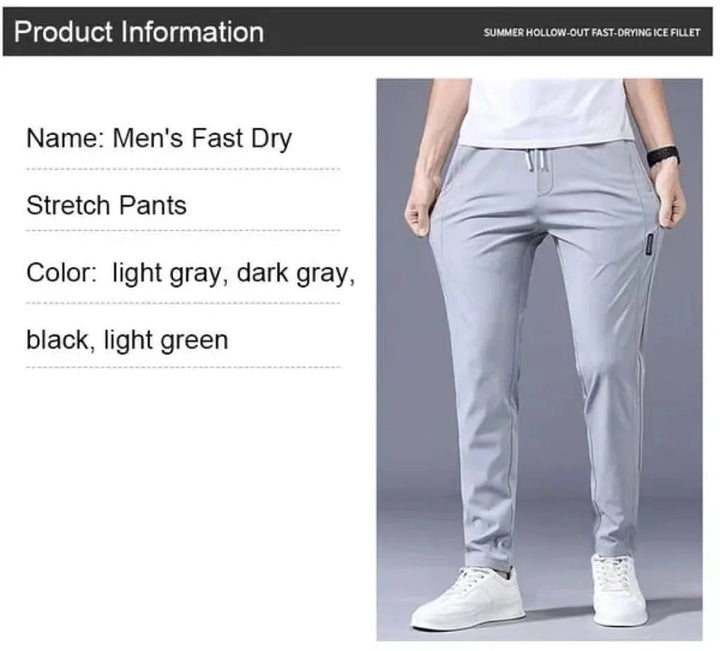 2025 New Models Unisex Quick-Dry Stretch Trousers-Dark grey (Man)-M-The Livary