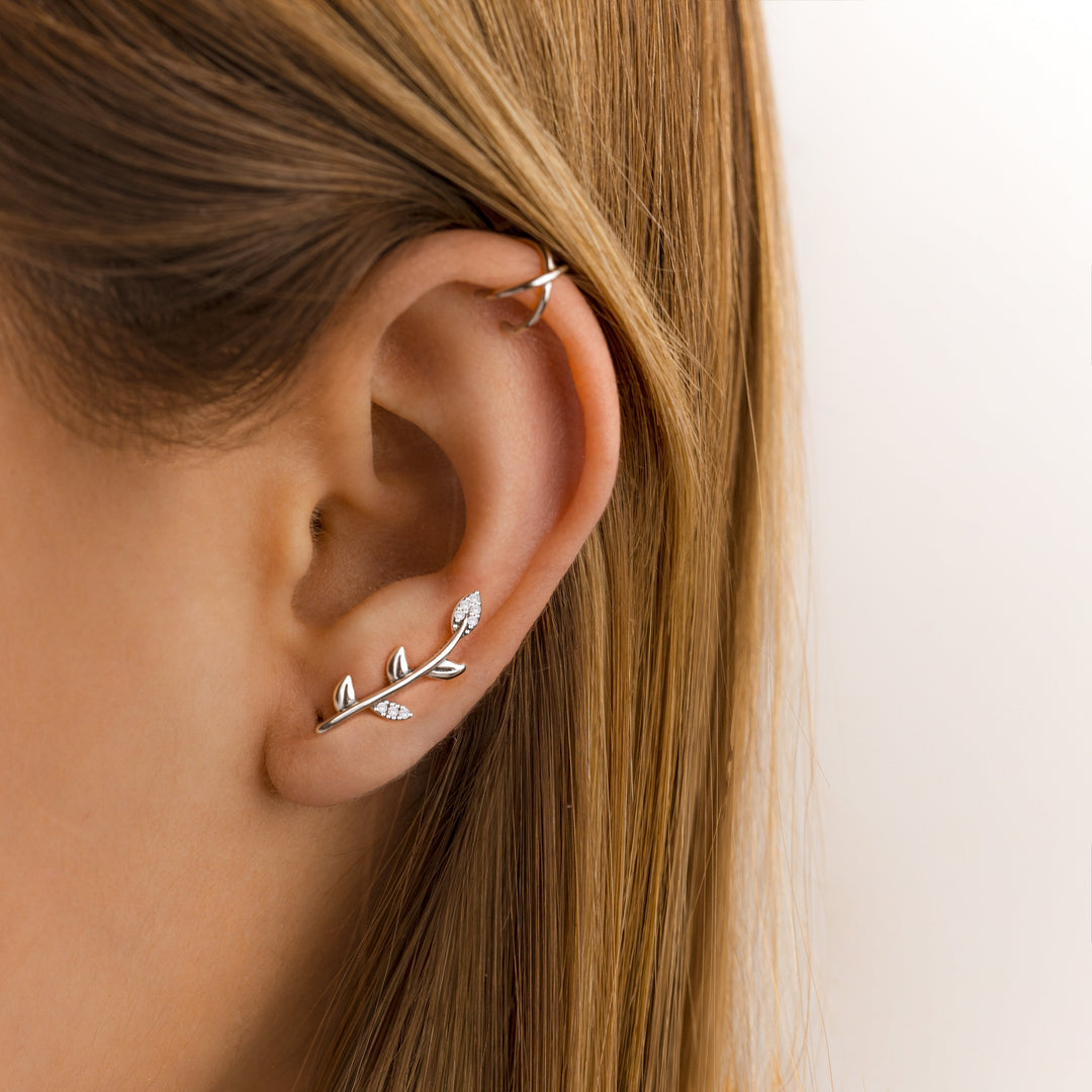 Modern U-Shaped Ear Clips - Nova-You and X-Silver-The Livary