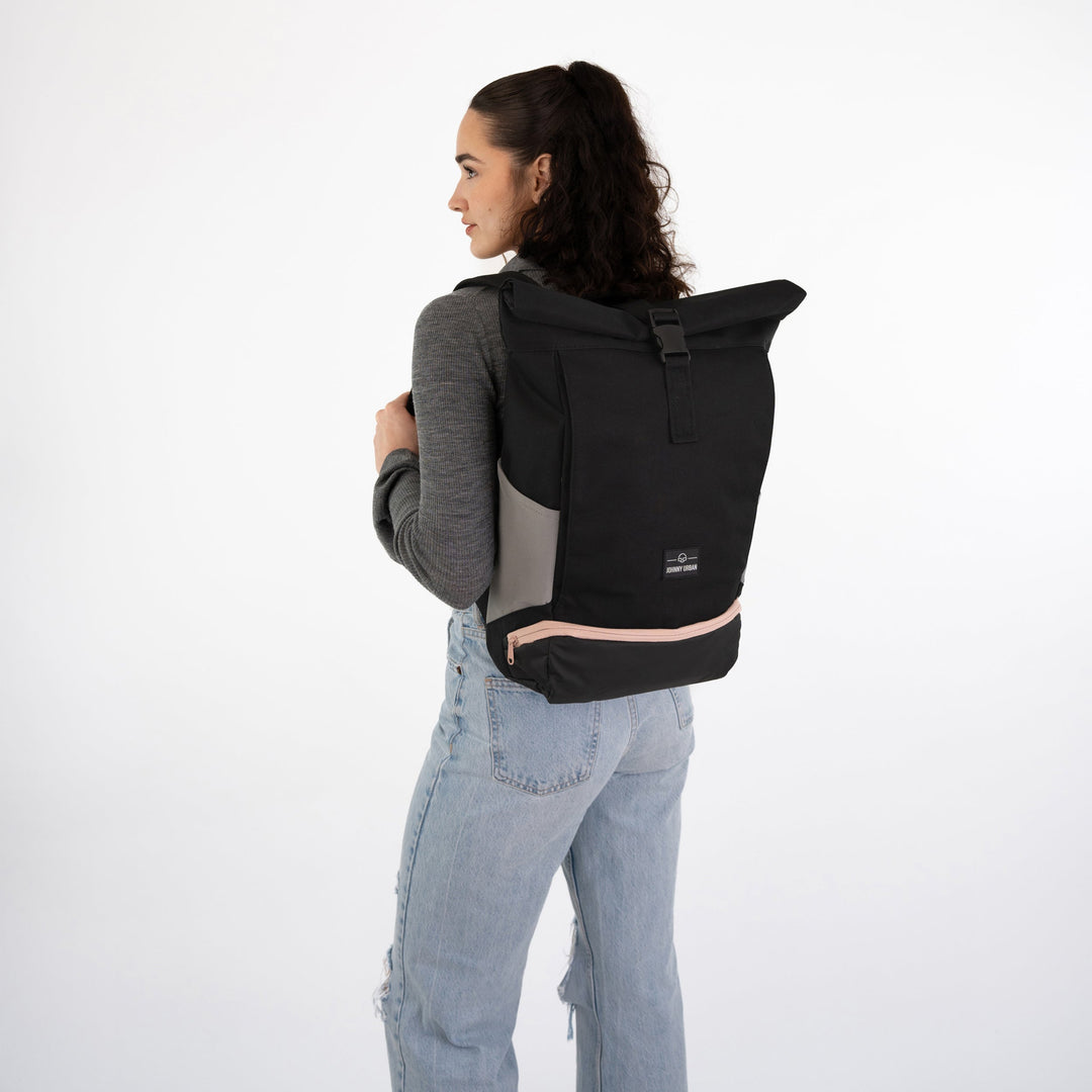 Rolltop Backpack – UrbanFlow-Black-The Livary