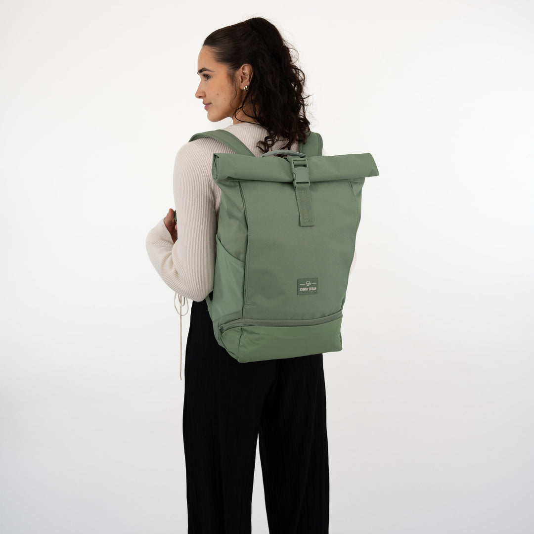 Rolltop Backpack – UrbanFlow-Black-The Livary