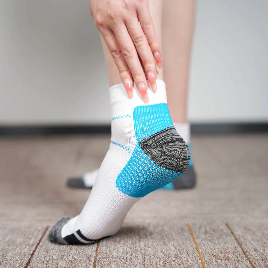 Compression socks - TheraSupport-2 pairs black + 2 pairs white-34-39-The Livary