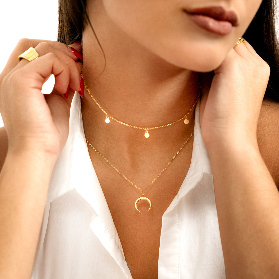 Necklace Small Circles - Aylin-Gold-The Livary