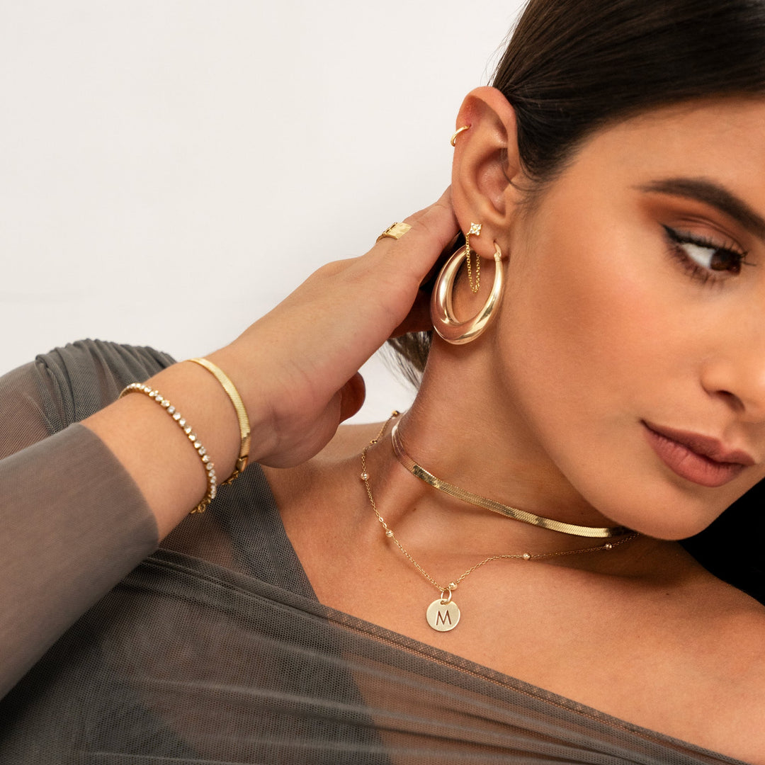 Stylish Flat Chain - Helena-Gold-The Livary