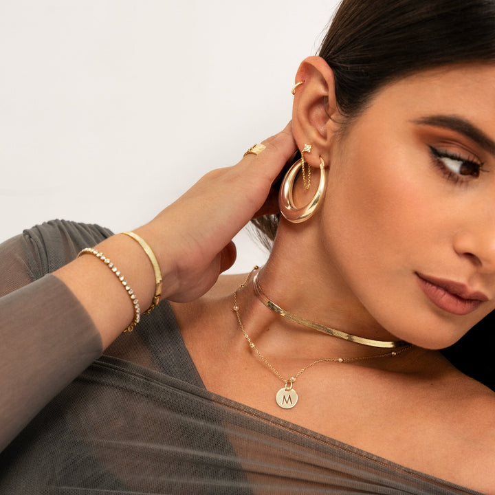 Stylish Flat Chain - Helena-Gold-The Livary