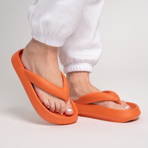 Comfortable Unisex Platform Slippers – Alex-Orange-3.5-The Livary