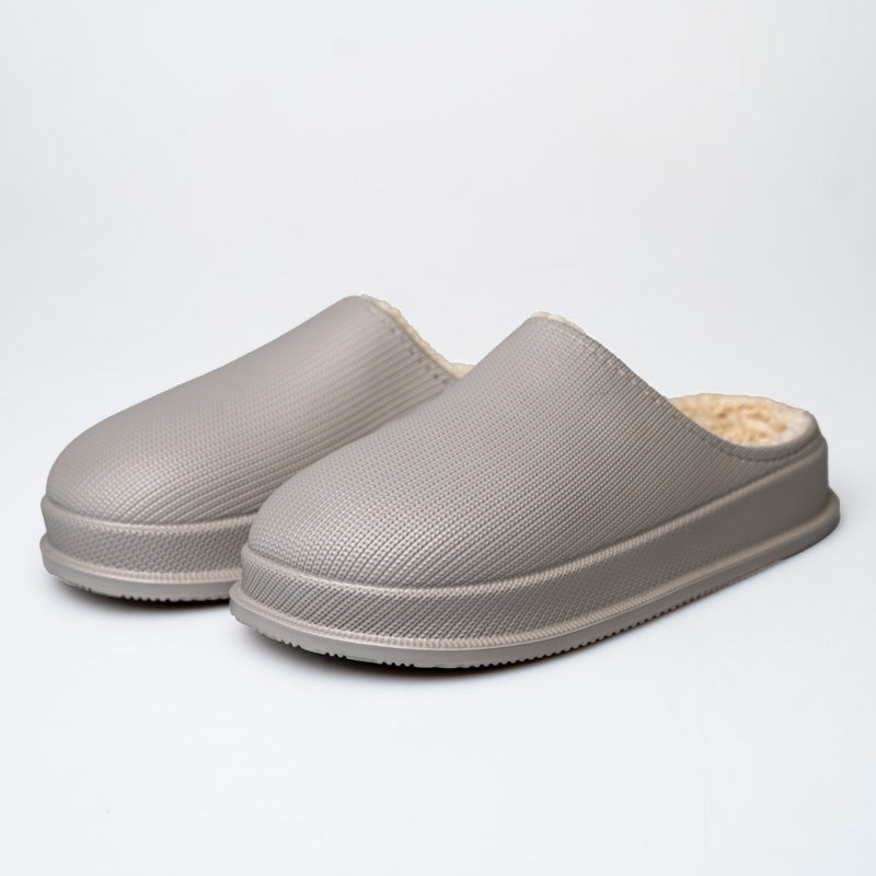 Comfy Ladies Slippers – Luna-Gray-4-The Livary