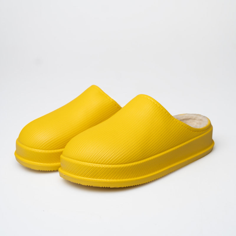 Comfy Ladies Slippers – Luna-Yellow-4-The Livary