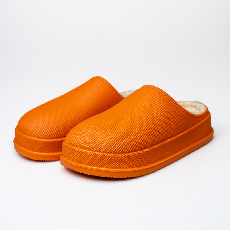 Comfy Ladies Slippers – Luna-Orange-4-The Livary