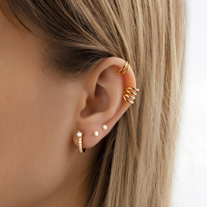 Radiant Earrings - Livia-Silver-The Livary