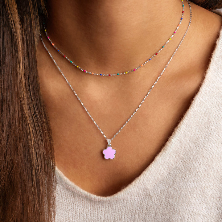 Stylish Rainbow Necklace - Iris-Gold-The Livary
