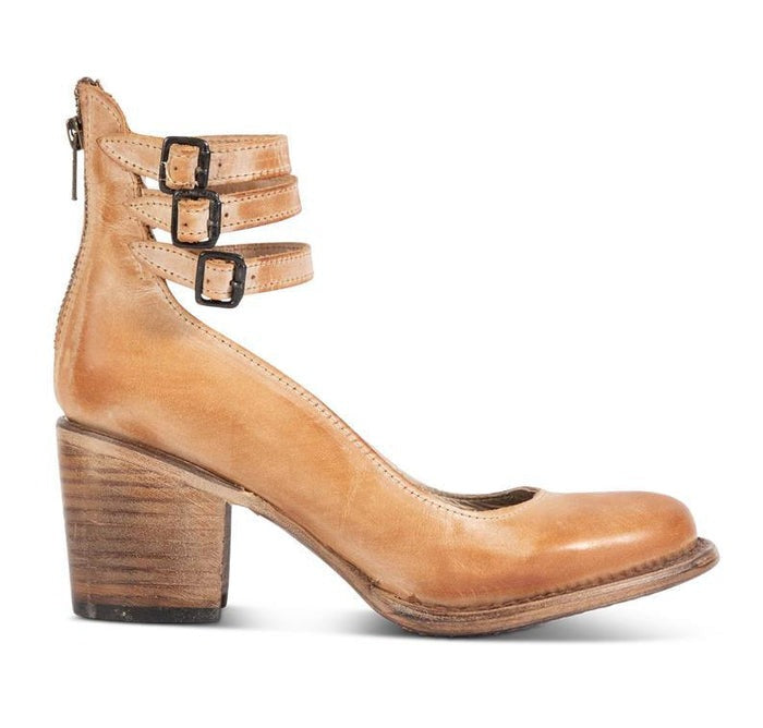 Comfortable & stylish women's leather shoes with non-slip sole – Amalia-Brown-2.5-The Livary
