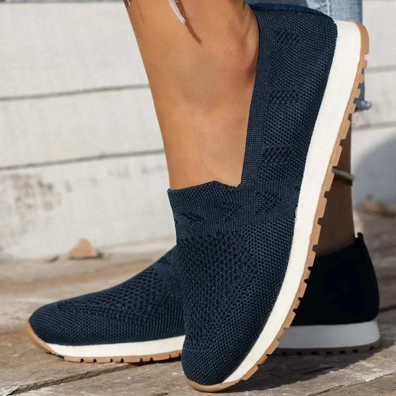 Orthopaedic Ladies Slip-ons - Olivia-Apricot-3.5-The Livary