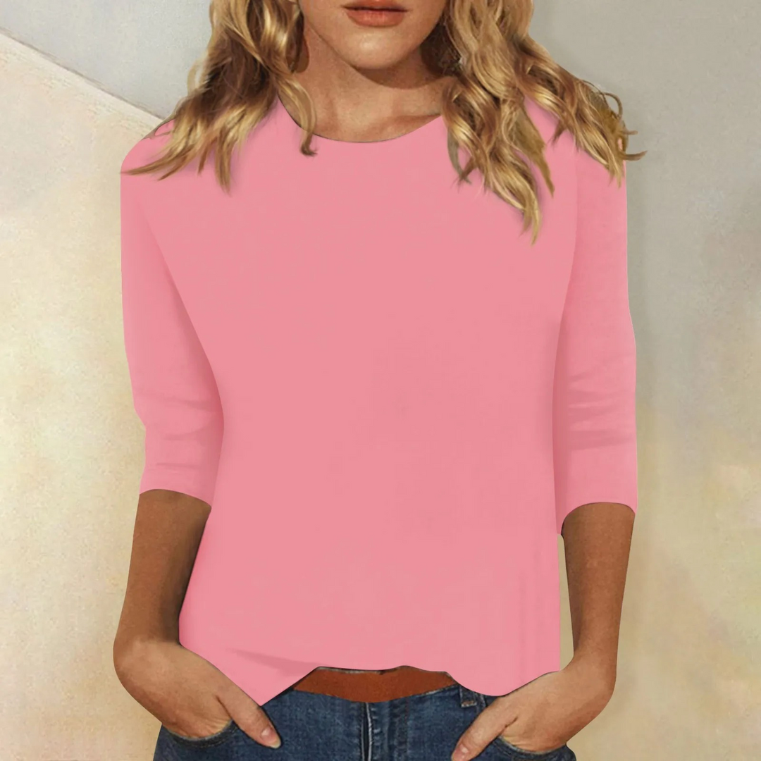 Stylish Long Sleeve Shirt for Women - Ava-Pink-S-The Livary