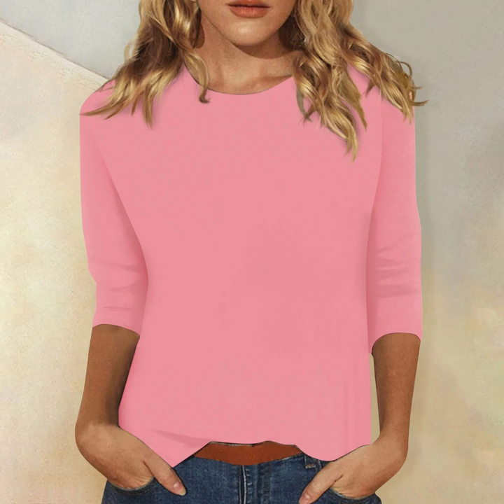 Stylish Long Sleeve Shirt for Women - Ava-Pink-S-The Livary