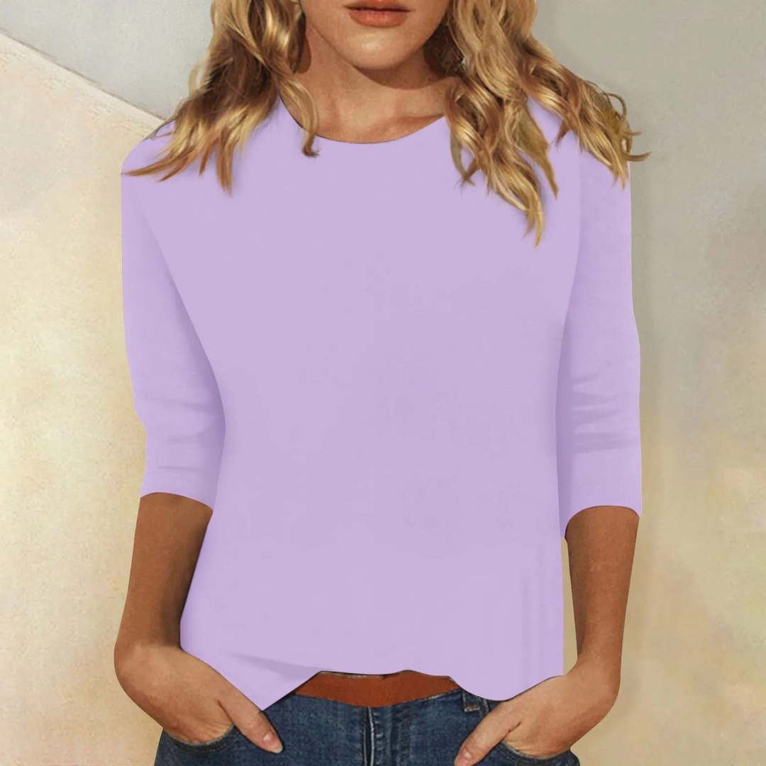 Stylish Long Sleeve Shirt for Women - Ava-Purple-S-The Livary