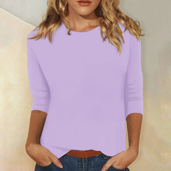 Stylish Long Sleeve Shirt for Women - Ava-Purple-S-The Livary