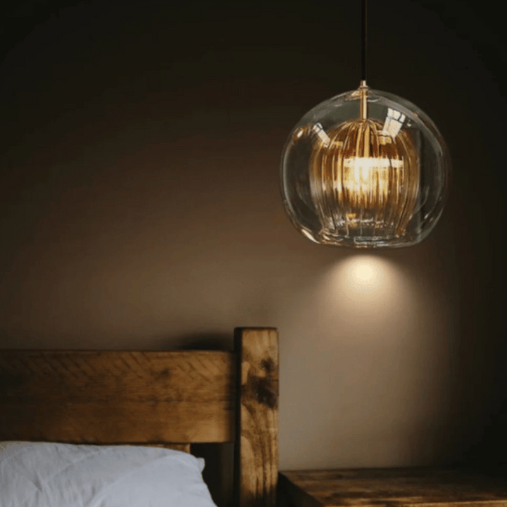 Modern Aluminium-Glass Pendant Lamp - LumaLite-Transparent-Neutral White-The Livary
