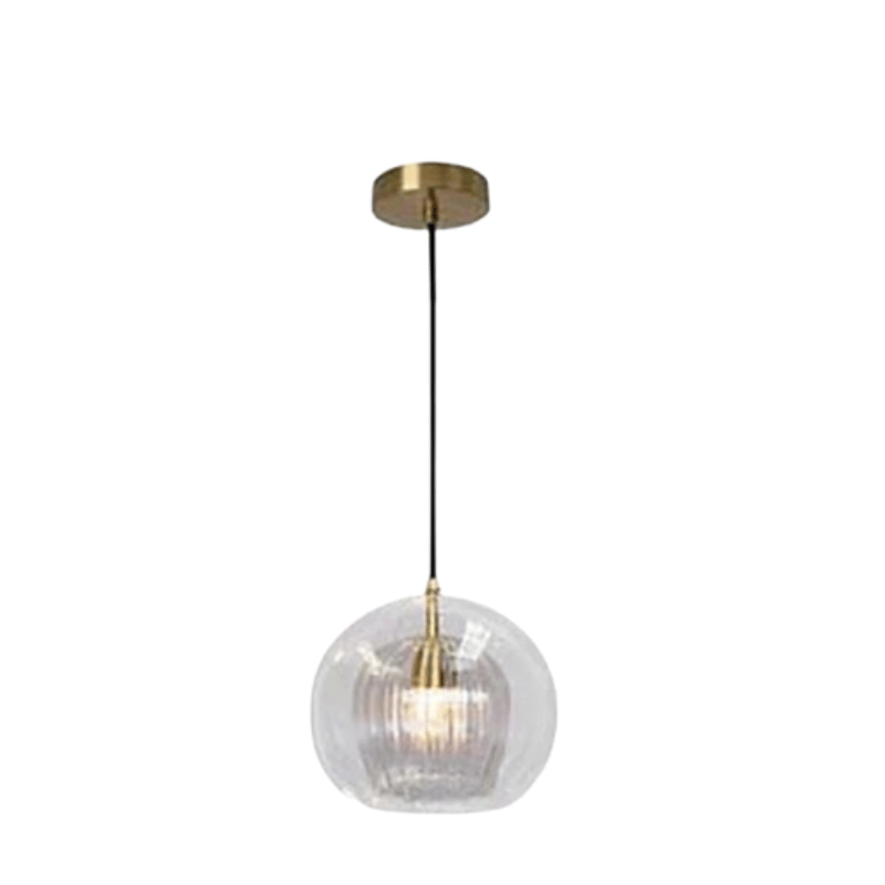 Modern Aluminium-Glass Pendant Lamp - LumaLite-Transparent-Neutral White-The Livary