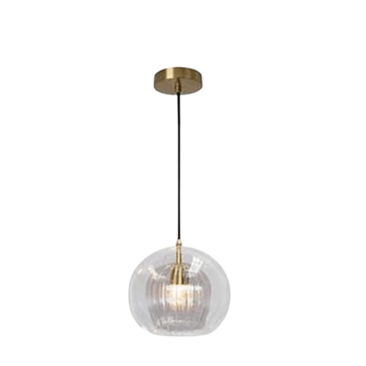 Modern Aluminium-Glass Pendant Lamp - LumaLite-Transparent-Neutral White-The Livary