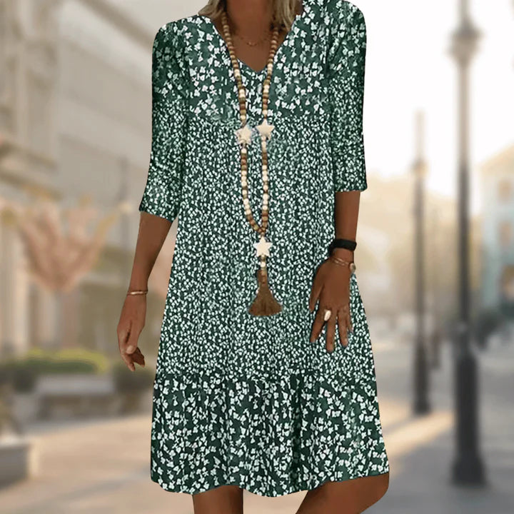 Summer Dress Inspired by Solar Energy – Soleil-Green-M-The Livary