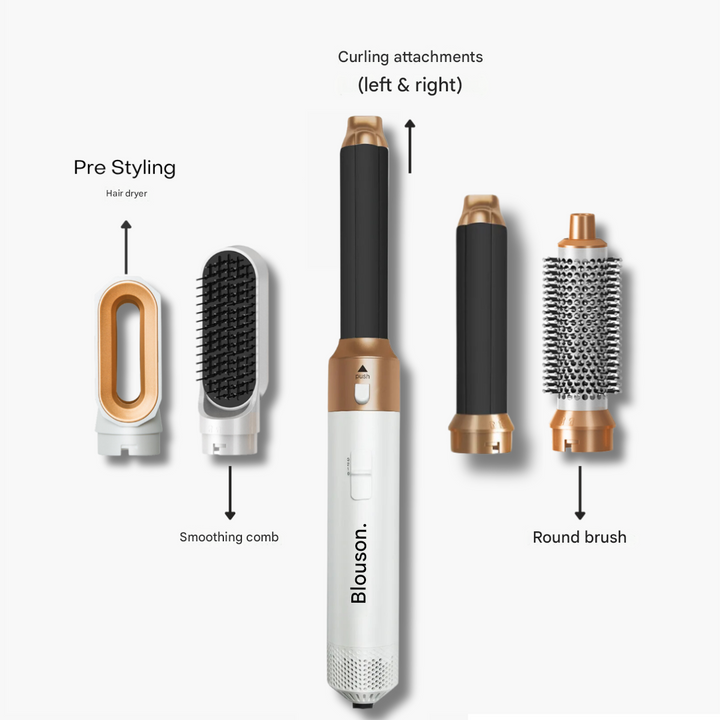 5-in-1 Air-Directed Hair Styler – Aeréa-White Gold-The Livary