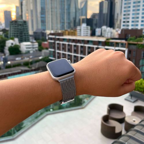 Milanese Apple Watch Band – SteelFlex-38mm | 40mm | 41mm | 42mm-Silver-The Livary