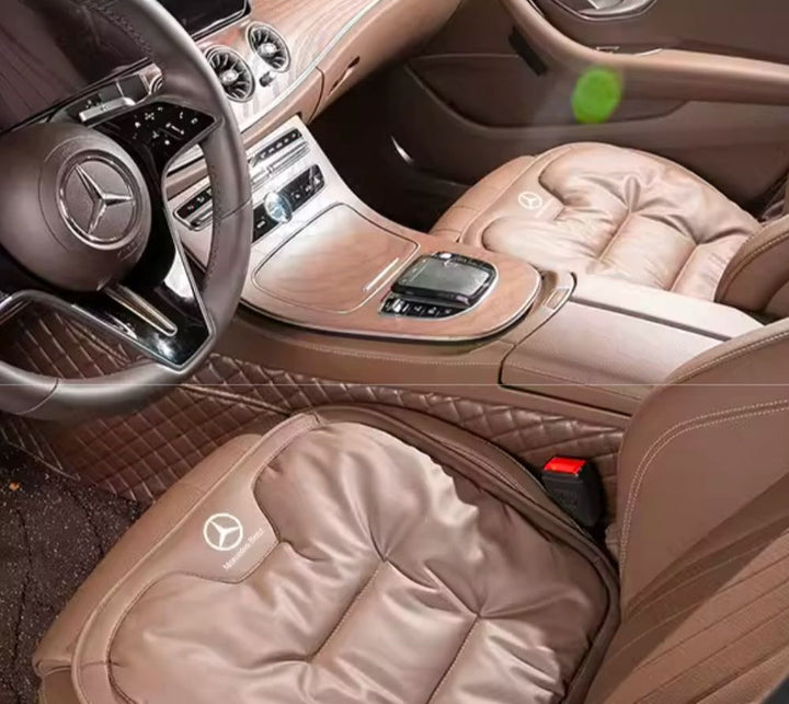 Ergonomic Car Seat Cushion Custom Made – Velario-Black-Without Logo-The Livary