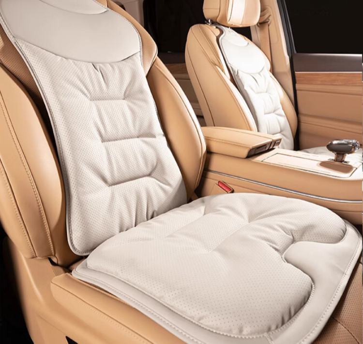 Ergonomic Car Back Cushion – Lumbiva-Beige-Without Logo-The Livary
