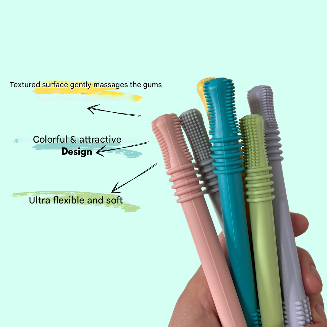 Soothing Teething Tube for First Teeth - ChewyCalm-Pink-The Livary