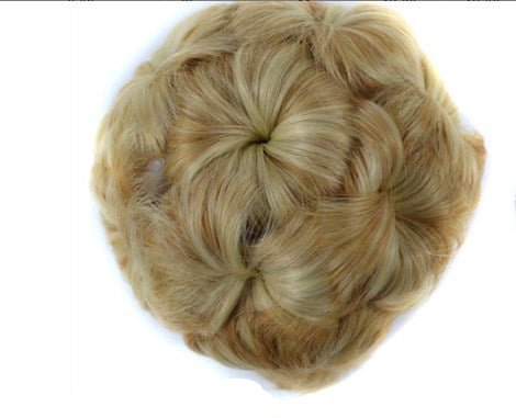 Flower-shaped Hair Clip with Hair Extension – Fiora-Blonde-The Livary