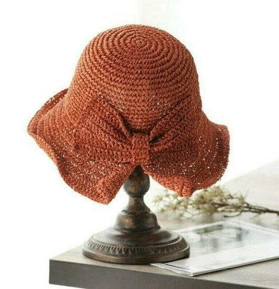 Trendy sun hats with a curved brim (1+1 free) – WaveShade Duo-Orange-Dark pink-The Livary