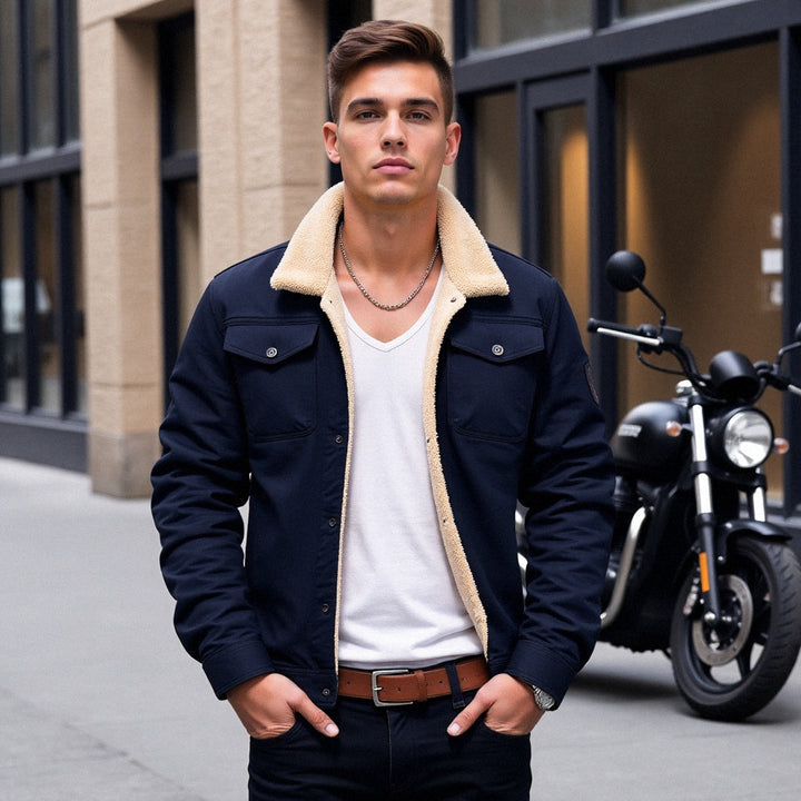 DEAVON - Timeless Bomber Jacket for Men-Black-S-The Livary