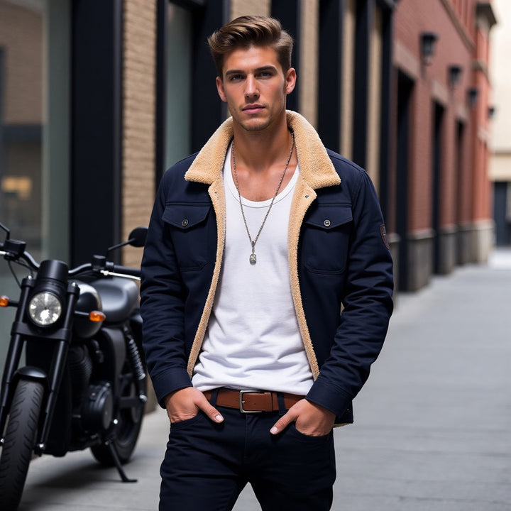 DEAVON - Timeless Bomber Jacket for Men-Black-S-The Livary