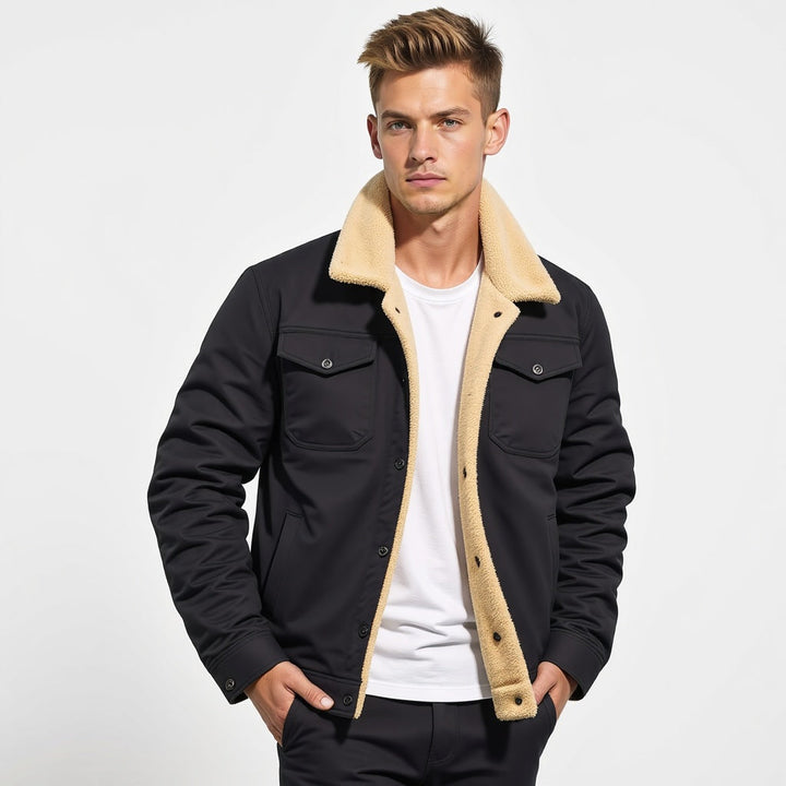 DEAVON - Timeless Bomber Jacket for Men-Black-S-The Livary
