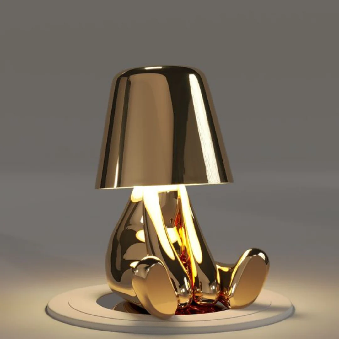 Playful Dimmable Table Lamp - LumoPals-Gold-Dreaming-The Livary