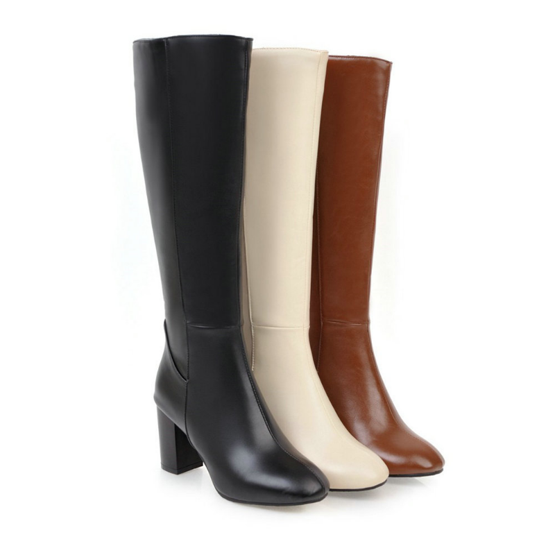 Luxury Vegan Leather Ankle Boots with Zip - Eden-Brown-2-The Livary