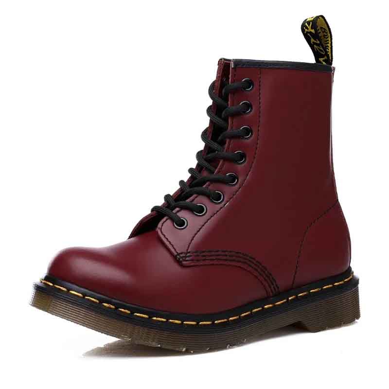 Leather Ankle Boots with Grip Sole – Victor-Red-4-The Livary