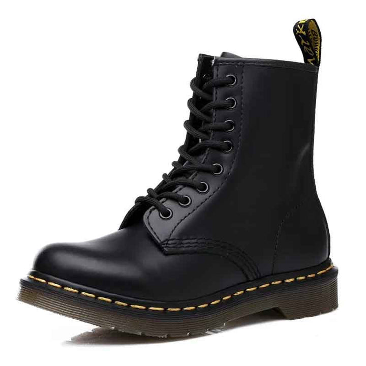 Leather Ankle Boots with Grip Sole – Victor-Black-4-The Livary