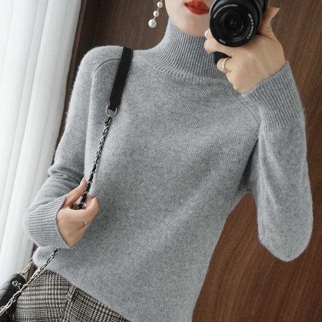Warm Jumper for Women - Celeste-Grey-S-The Livary